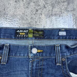 Ariat Rebar M5 WorkWear Straight Leg Mens Bootcut Denim Jeans Size 36x36